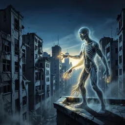 A half human half ghost