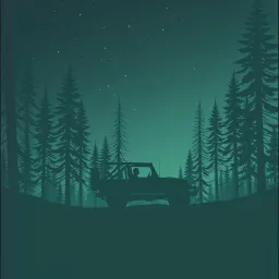 Riding through the pines