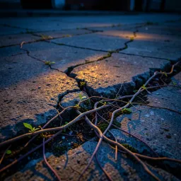 Grew Through Concrete