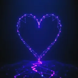 Human algorithm data points of the heart