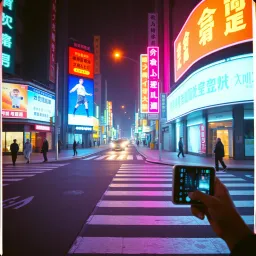 Neon Hangul Heartbeat