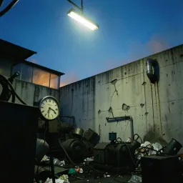 Clock in, black out