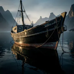 Black Lobster Boat