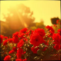 Jardinero de rosas Rojas