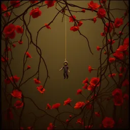 Strings in her hands