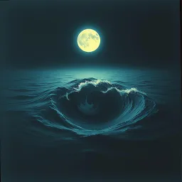 Darkness in the waves 