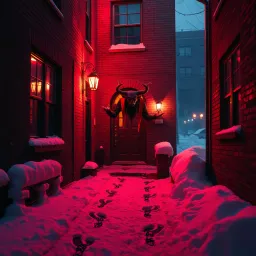 Red Snow on Christmas Eve (Krampus)